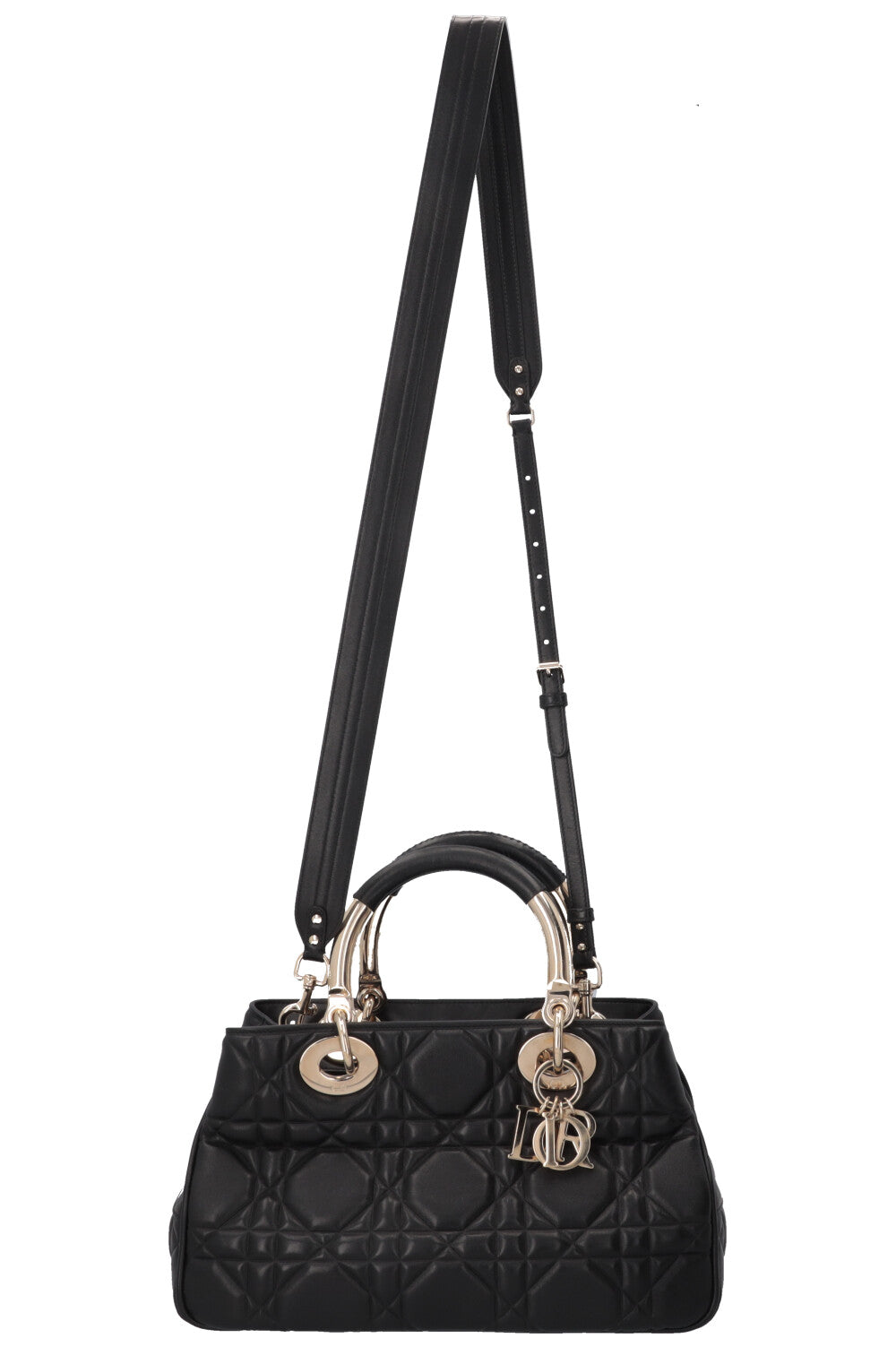 Dior Handbag Lady 95.22 Cannage Black