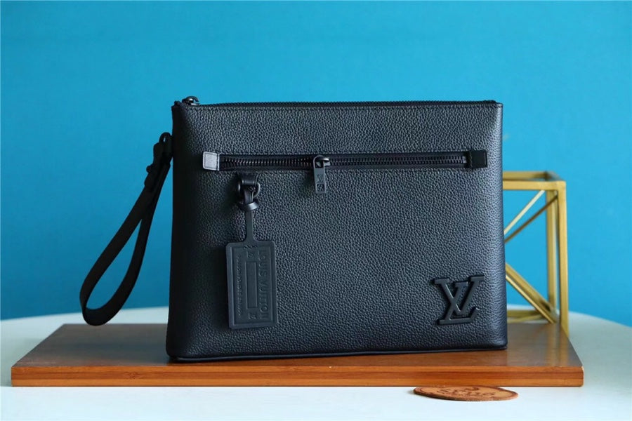 Top Quality Pochette Ipad Aerogram For Men Black Travel Bag