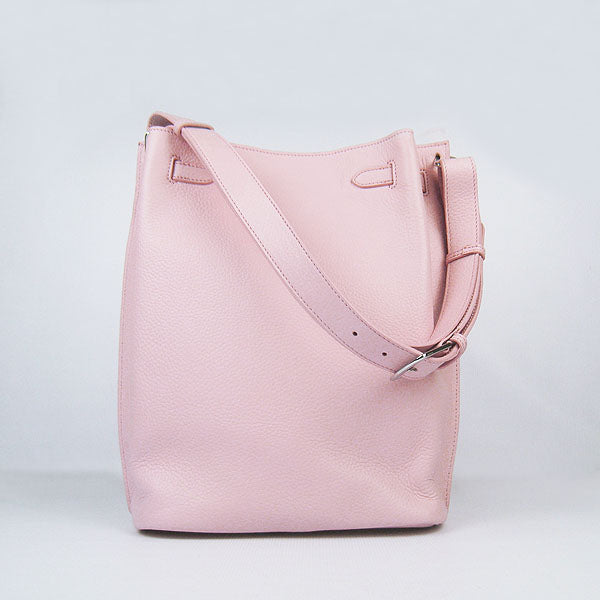 Hermes Luxury Nappa Shoulder Bag Leather Pink