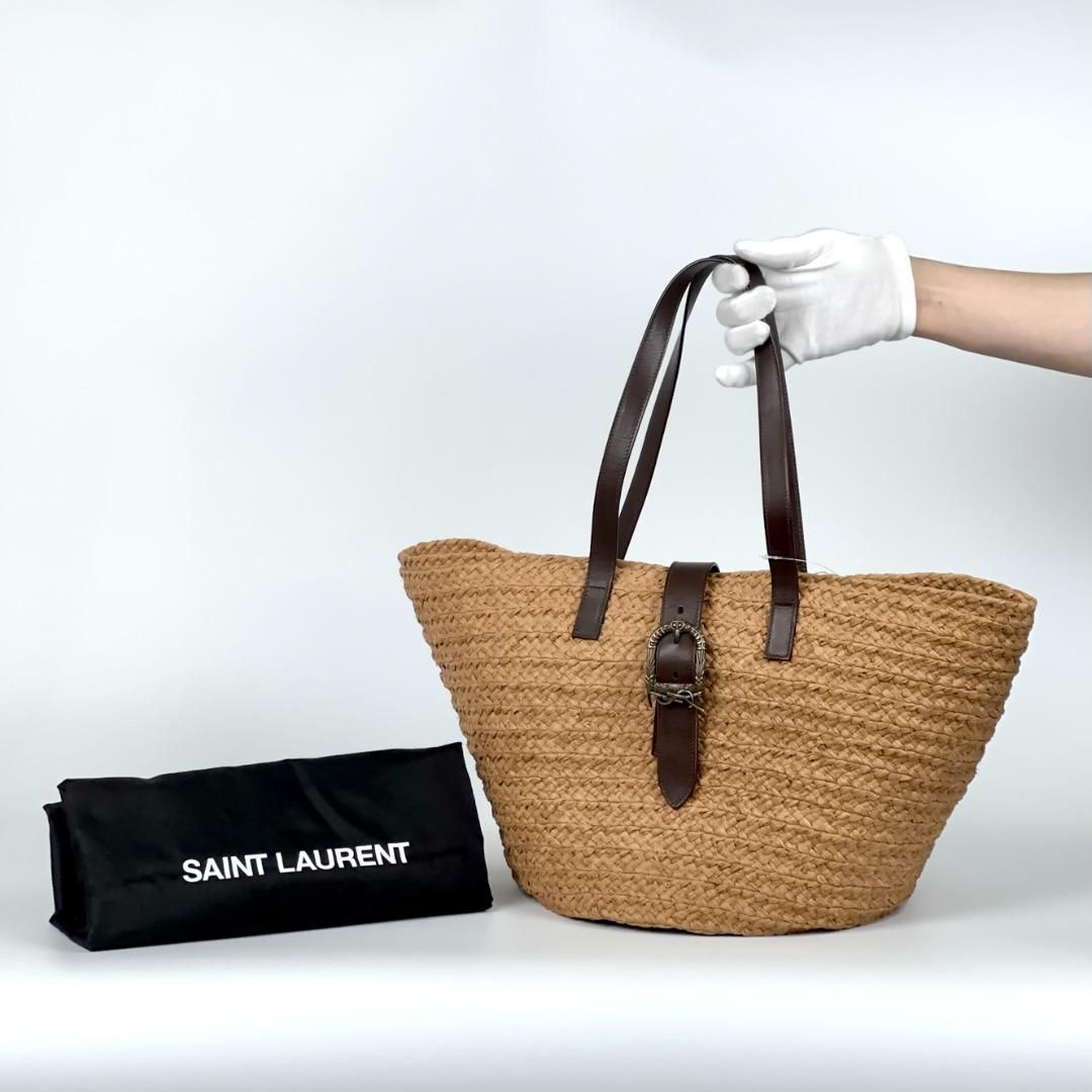 YSL Saint Laurent Shoulder Bag - Neutrals Shoulder Bags, s Raffia