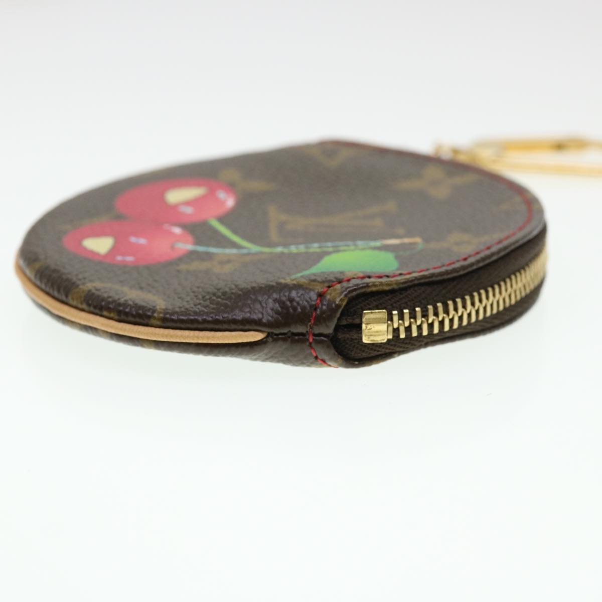 Louis Vuitton Monogram Cherry Porte Monnaie Ron Coin Purse LV ac1922