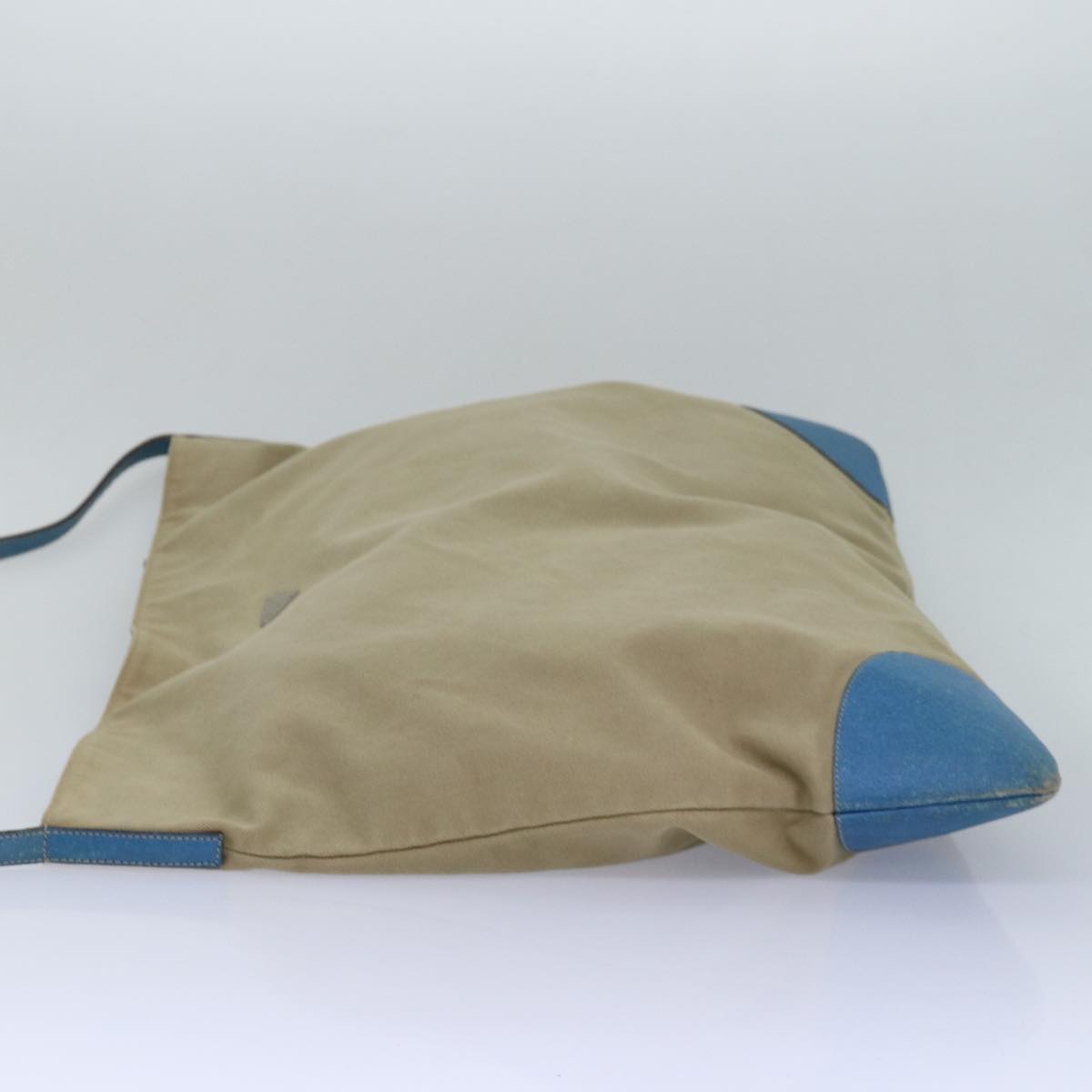 Prada Shoulder Bag Auth Canvas Beige