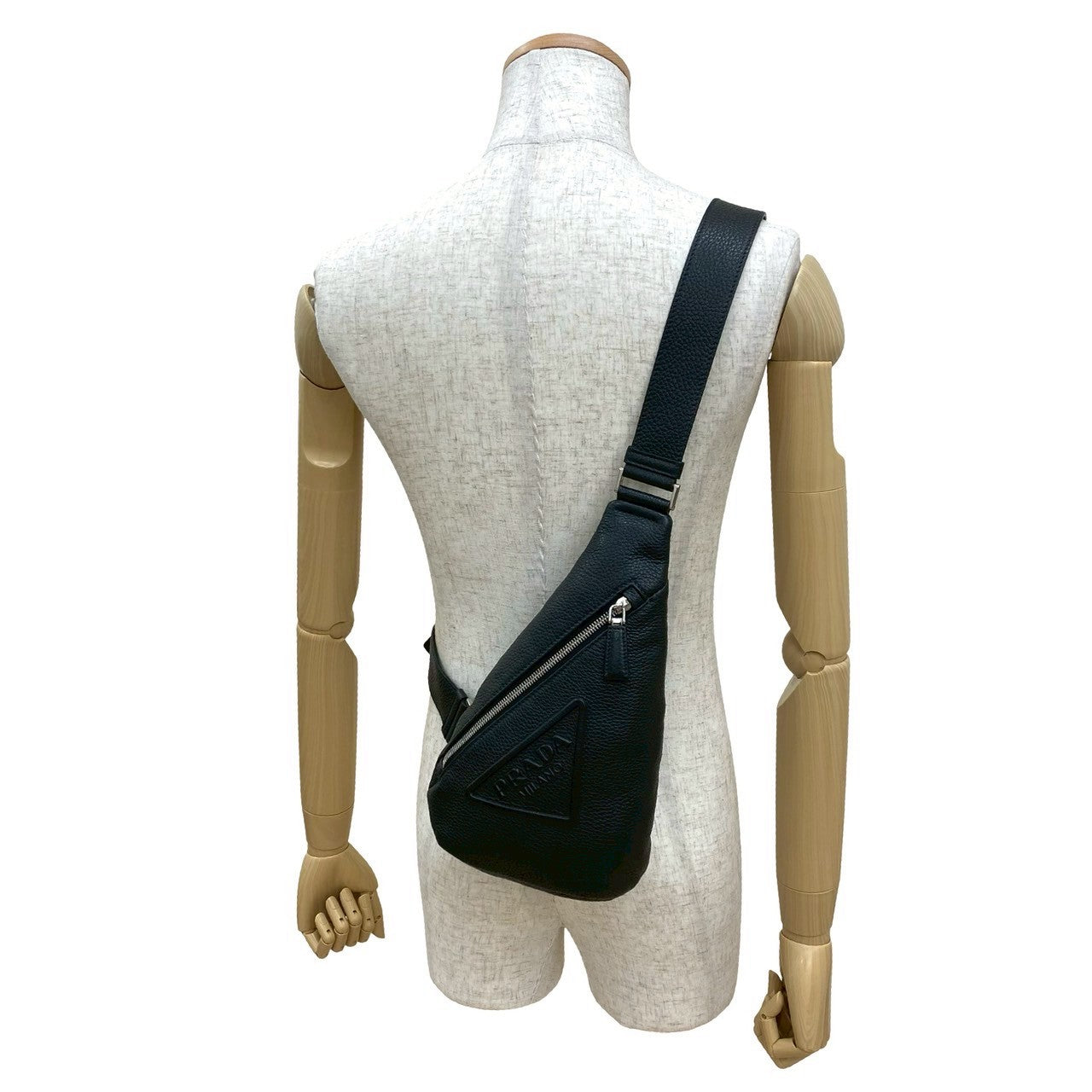 Prada Daino 2Way Shoulder Bag Leather Vitello