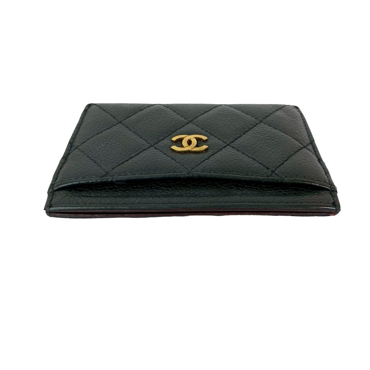 Chanel Matelassé Caviar Leather Card Case