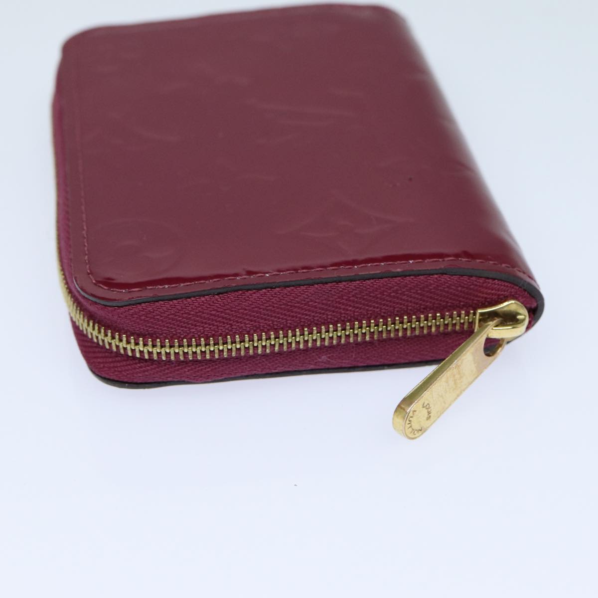Louis Vuitton Monogram Vernis Zippy Coin Purse Wallet Purple am6485