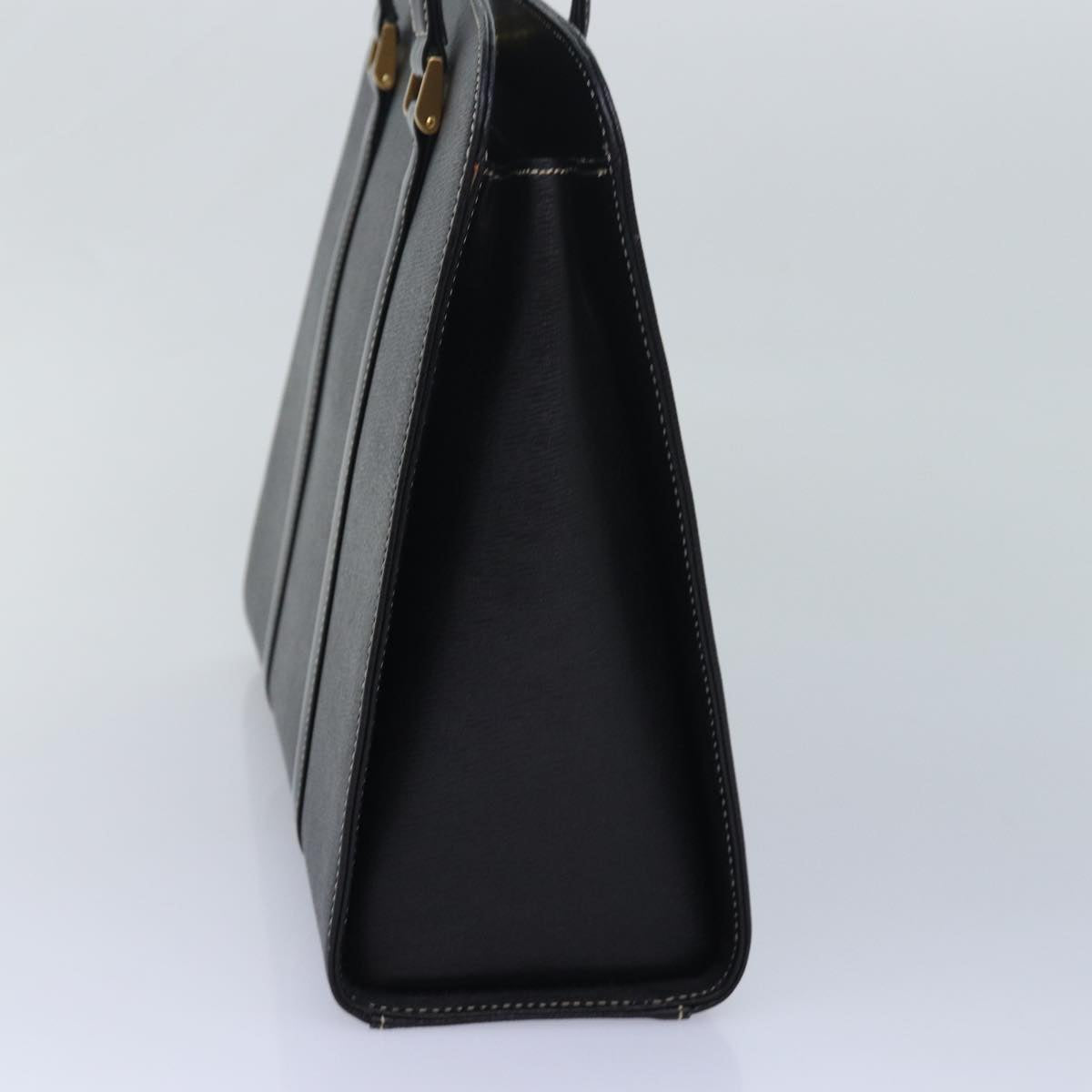 Burberry Luxury ss Hand Bag Auth Am6686 Leather Black Travel Bag