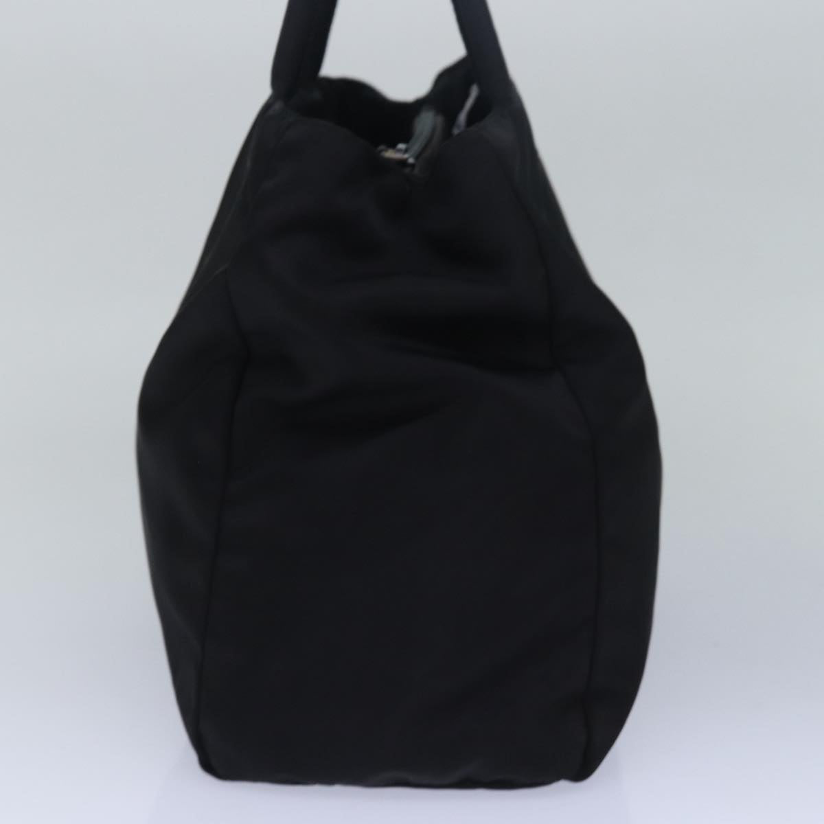 Prada Hand Bag Auth Nylon Black Travel Bag Black Auth Ar11983