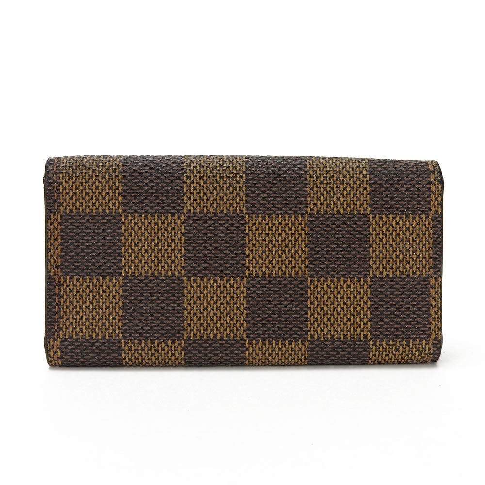 Louis Vuitton Key holder N62631 Damier Leather Canvas Brown Key Chain