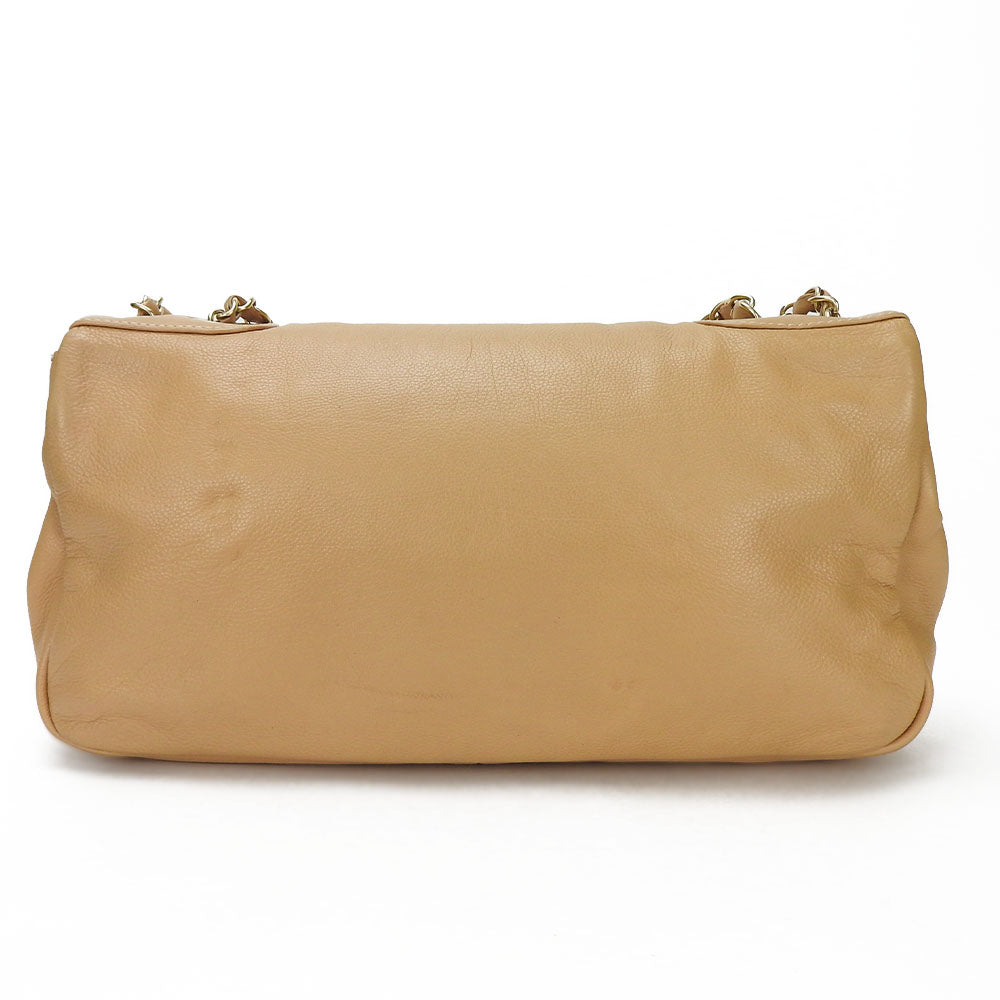 Chanel COCO Mark ChainShoulder Beige Leather Shoulder Bag