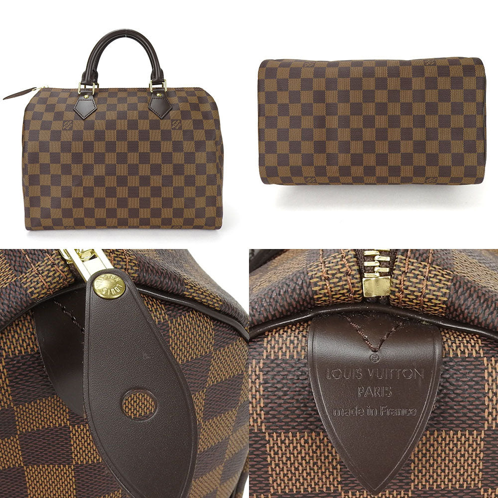Louis Vuitton N41531 Damier Speedy 30 Brown Handbag