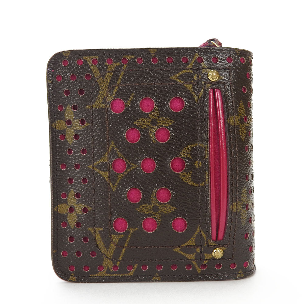 Louis Vuitton Bifold M95188 Perfo Fuchsia Monogram Wallet Case