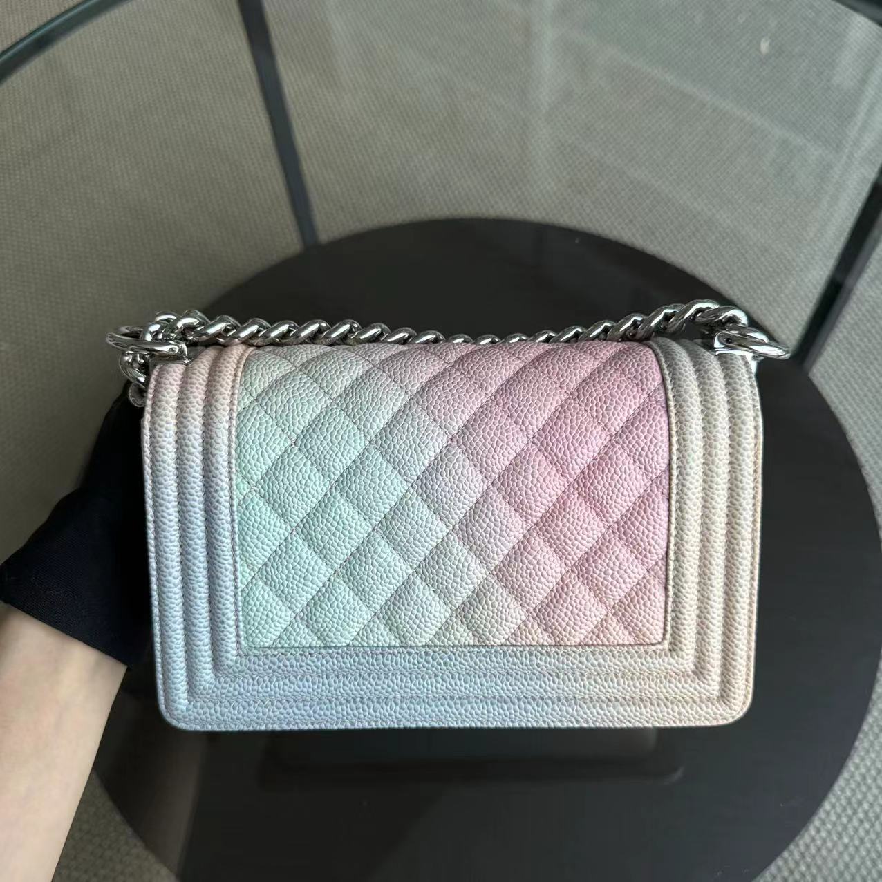 *Un* Chanel Boy Small Bag - Caviar Quitled Rainbow Calfskin Series 25