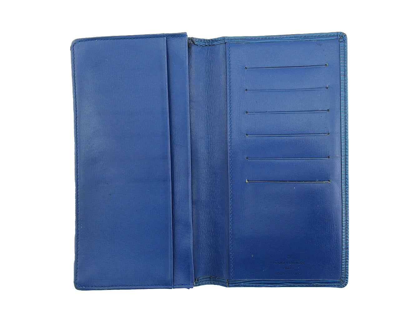 Louis Vuitton Bill Compartment M63215 Porto Cartes Blue Handbag