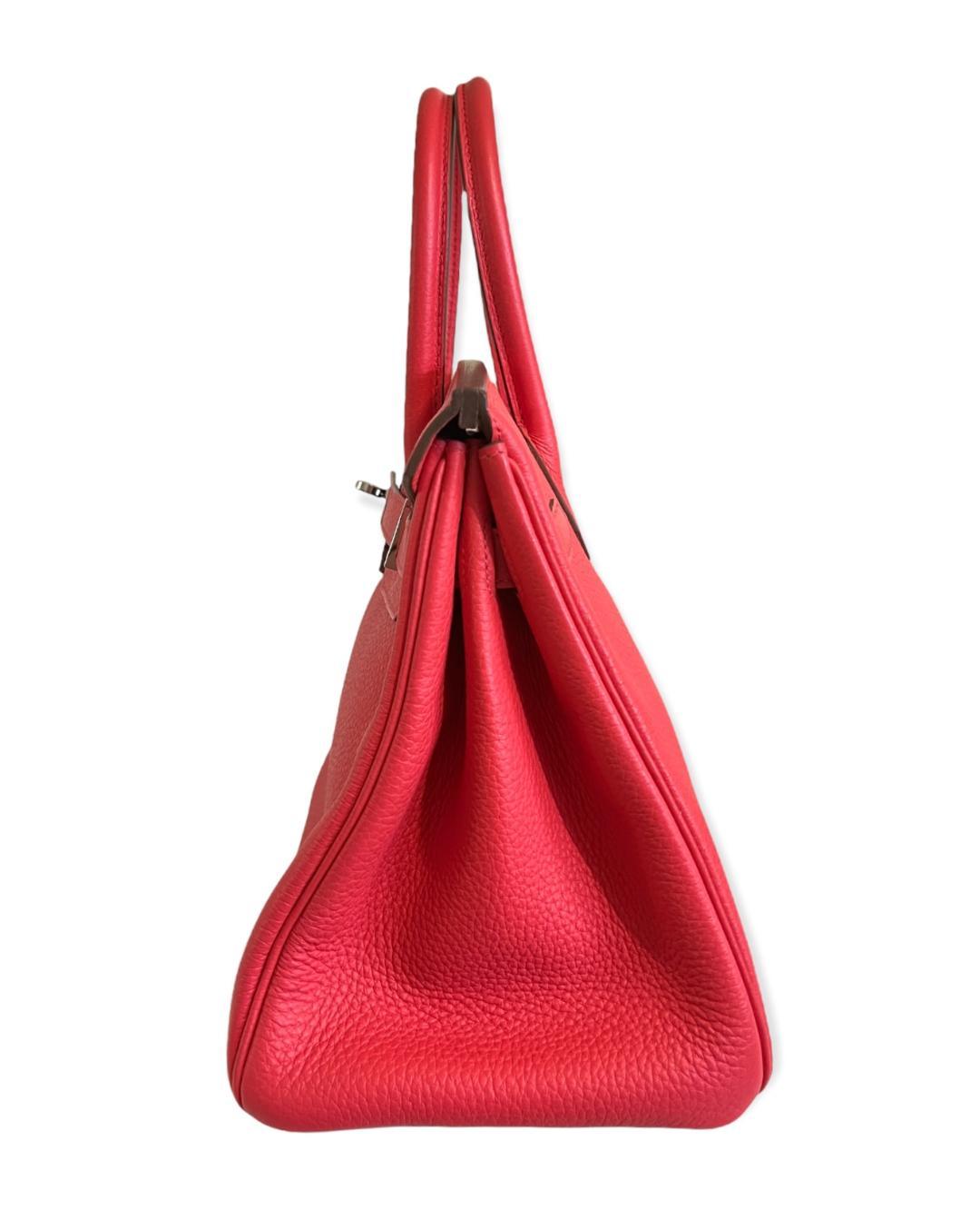 Hermes Bougainvillea Clemence W Palladium Hardware Handbag Travel Bag