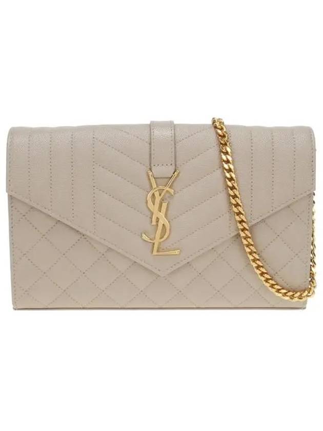 YSL Saint Laurent Saint Laurent Trending Cassandre Cross Bag Dark Monogram Beige Travel Bag