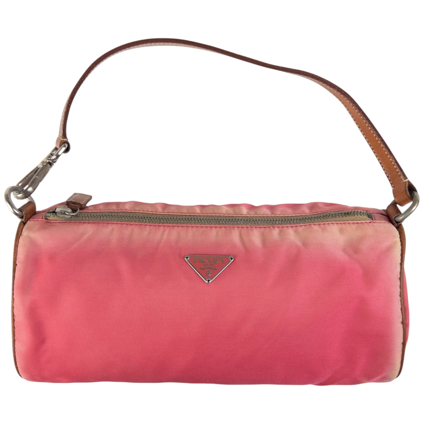 Prada Shoulder Bag Barrel Pink Mini
