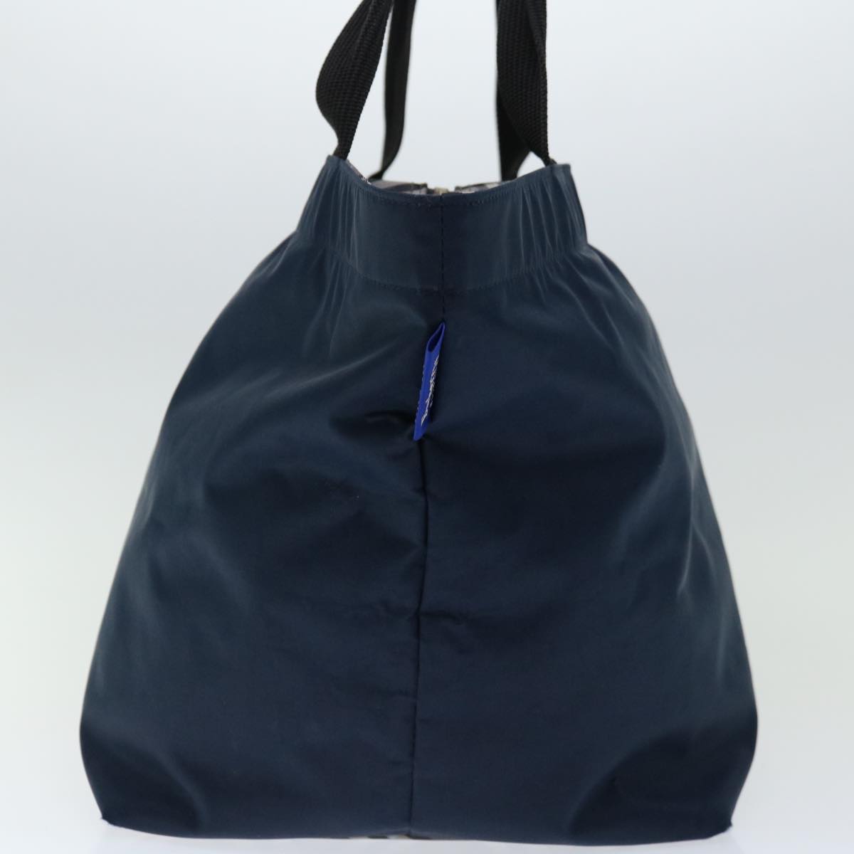 Burberry Luxury ss Label Hand Bag Auth Bs12309 Nylon Blue Navy Travel Bag