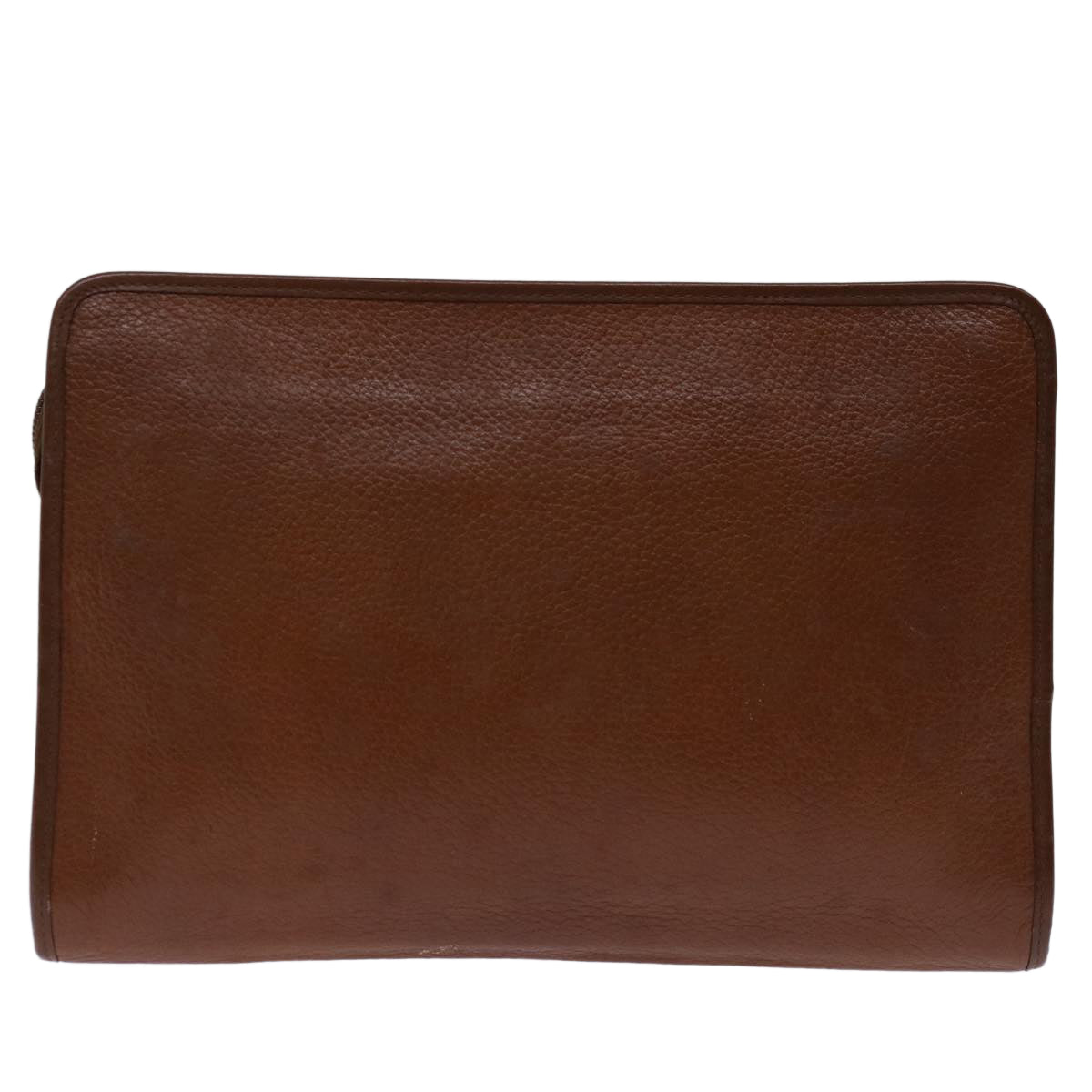 Burberry Luxury ss Clutch Bag Auth Bs12585 Leather Brown