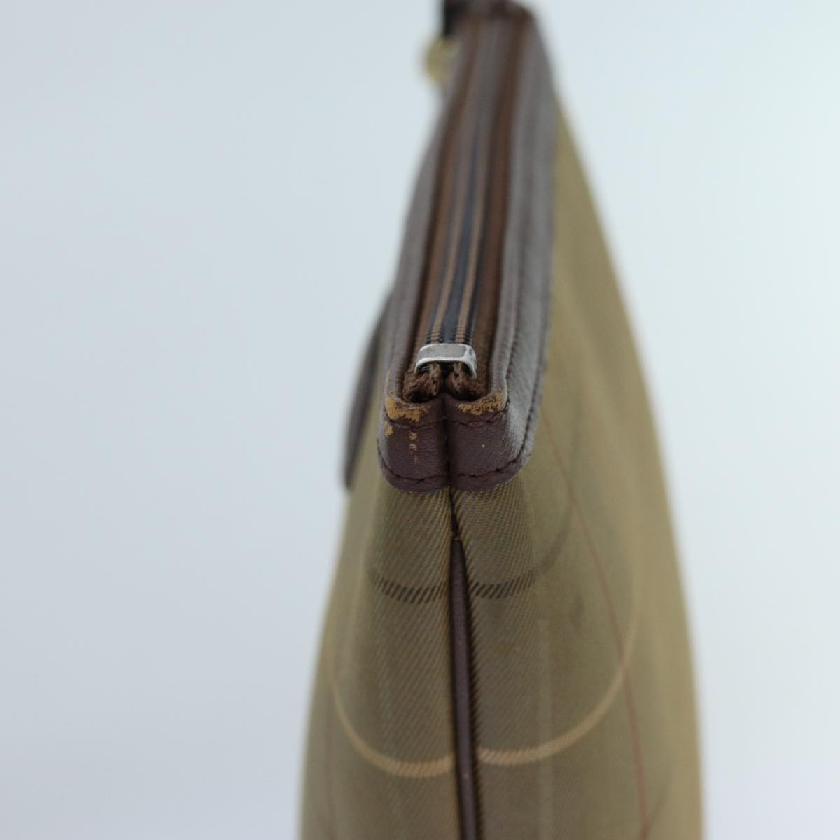 Burberry Luxury ss Nova Check Clutch Bag Auth Bs13864 Canvas Brown