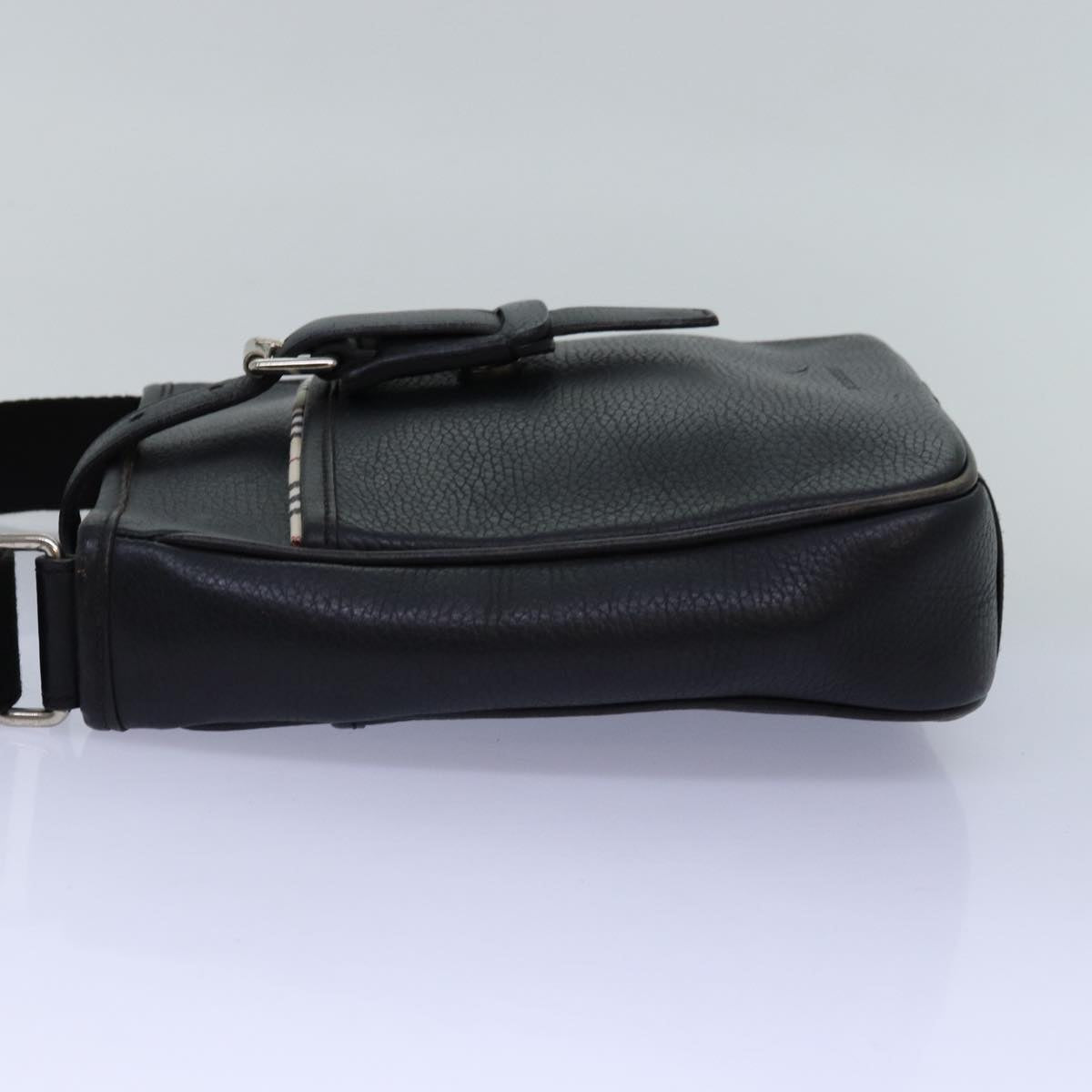 Burberry Luxury Shoulder Bag Auth Bs14162 Leather Black