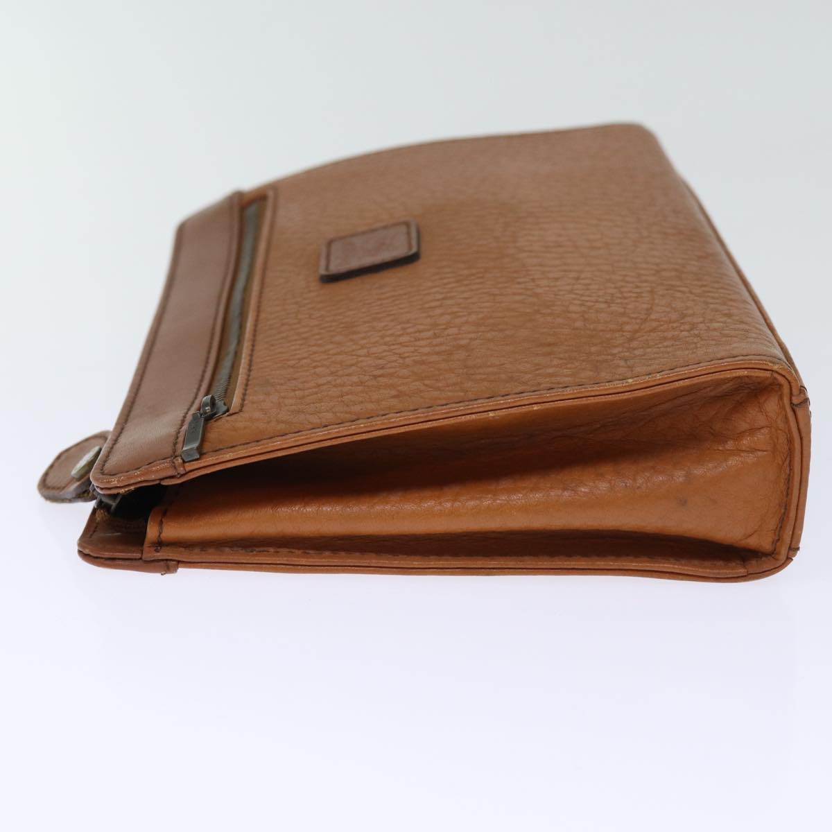 Burberry Luxury ss Clutch Bag Auth Bs14286 Leather Brown