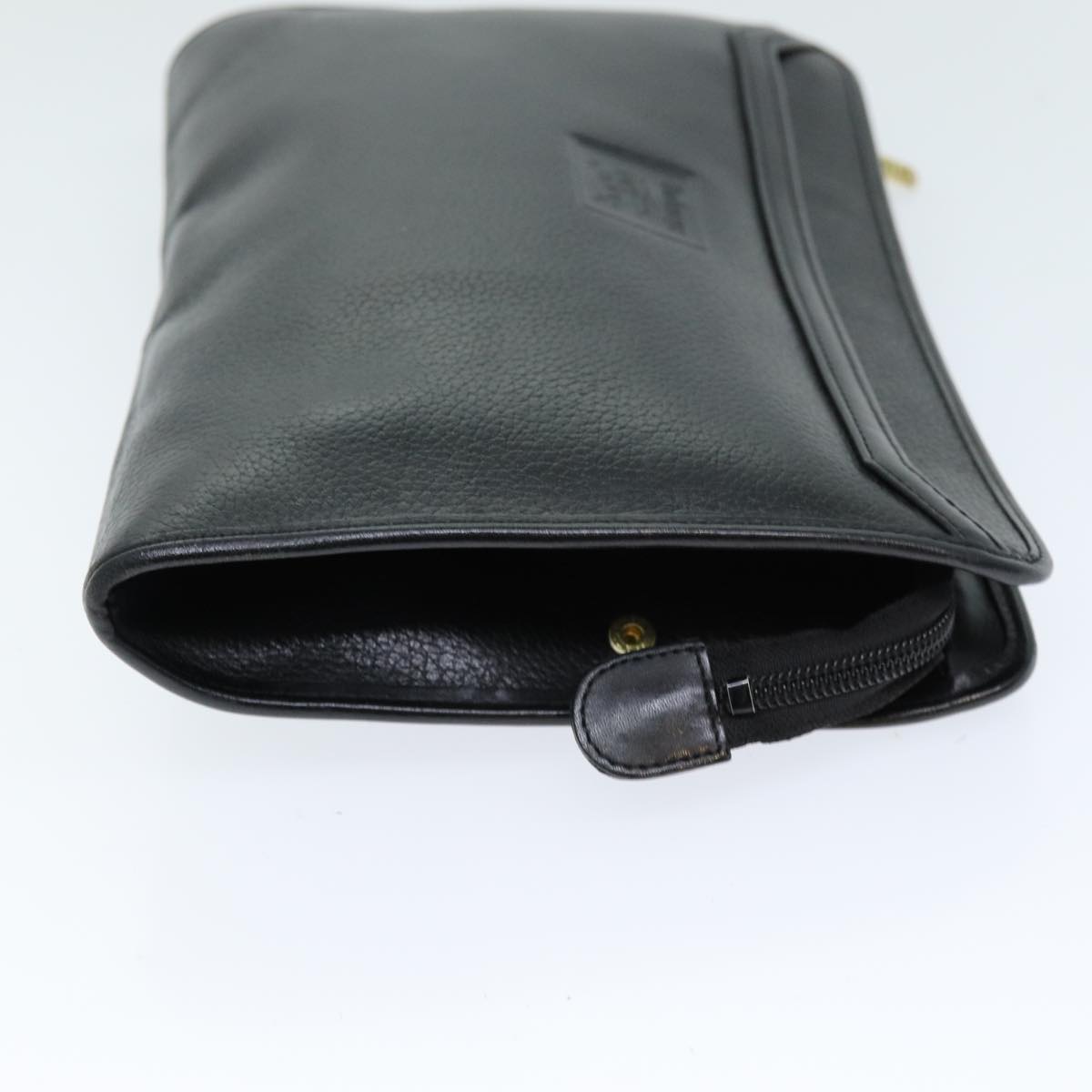 Burberry Luxury ss Clutch Bag Auth Bs14647 Leather Black