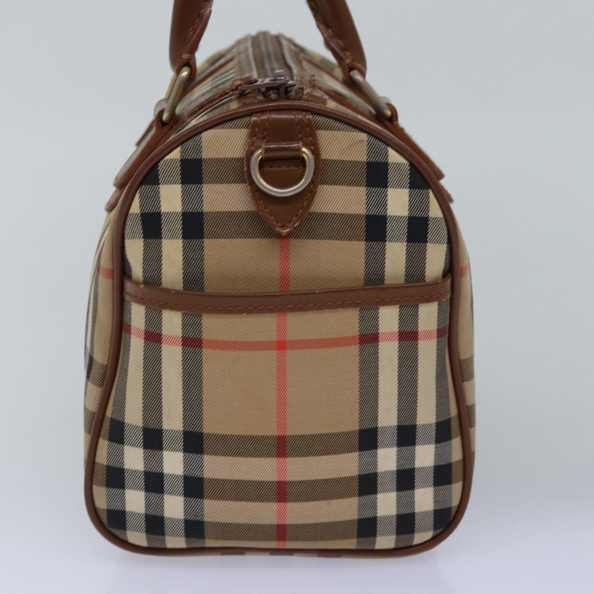 Burberry Luxury ss Nova Check Hand Bag Auth Bs14956 Canvas Beige Travel Bag