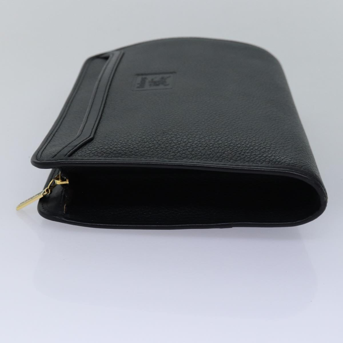 Burberry Luxury ss Clutch Bag Auth Bs15137 Leather Black