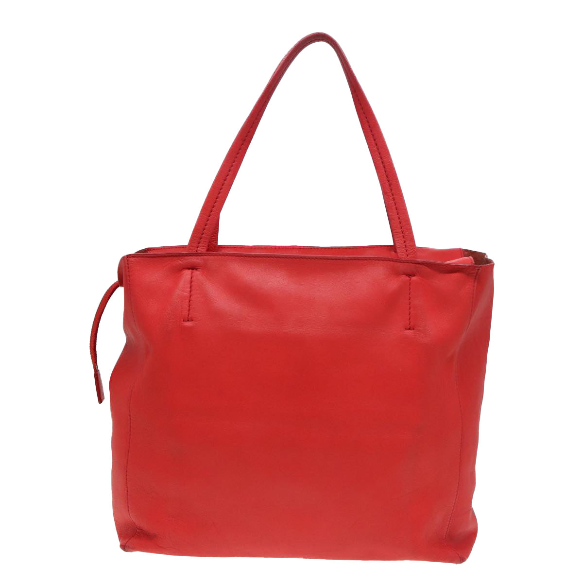 Luxury Tote Bag Leather Red