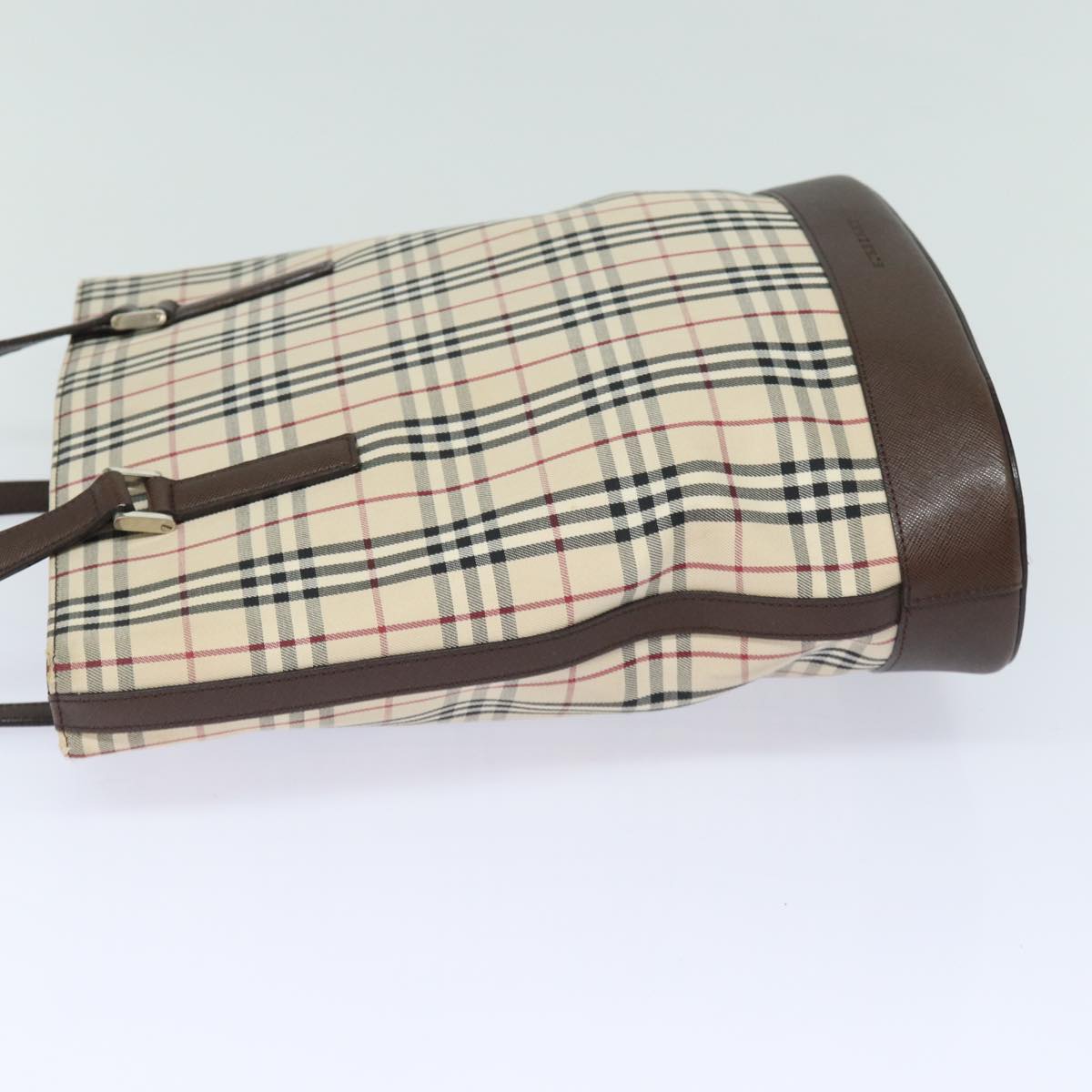 Burberry Luxury Nova Check Tote Bag Auth Bs15736 Canvas Beige