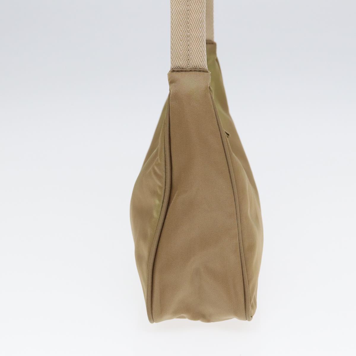 Prada Hand Bag Auth Nylon Beige Travel Bag Beige Auth Bs16825