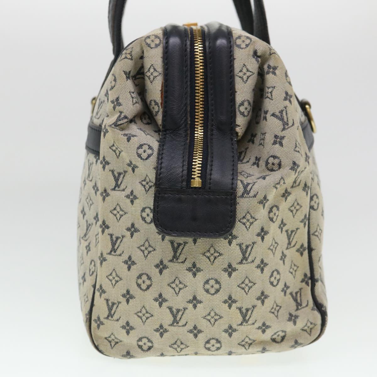LOUIS VUITTON Monogram Mini Josephine GM Hand Bag Blue M92211 LV bs4526