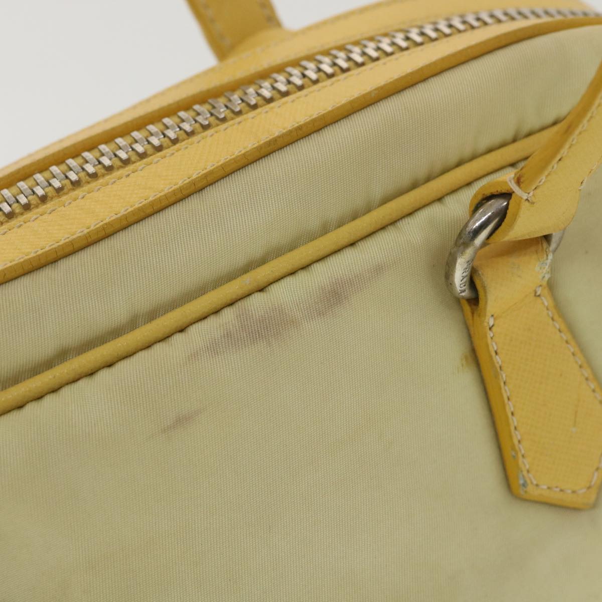 Prada Shoulder Bag Nylon Yellow Nylon Yellow Bs4580
