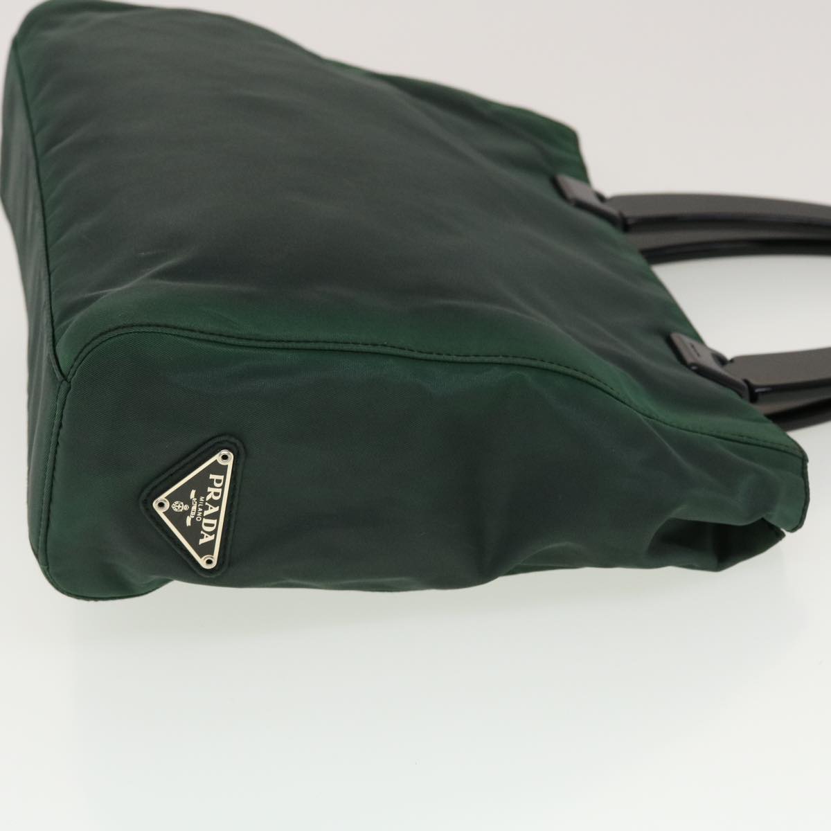 Prada Hand Bag Nylon Green Travel Bag Nylon Green Bs6158