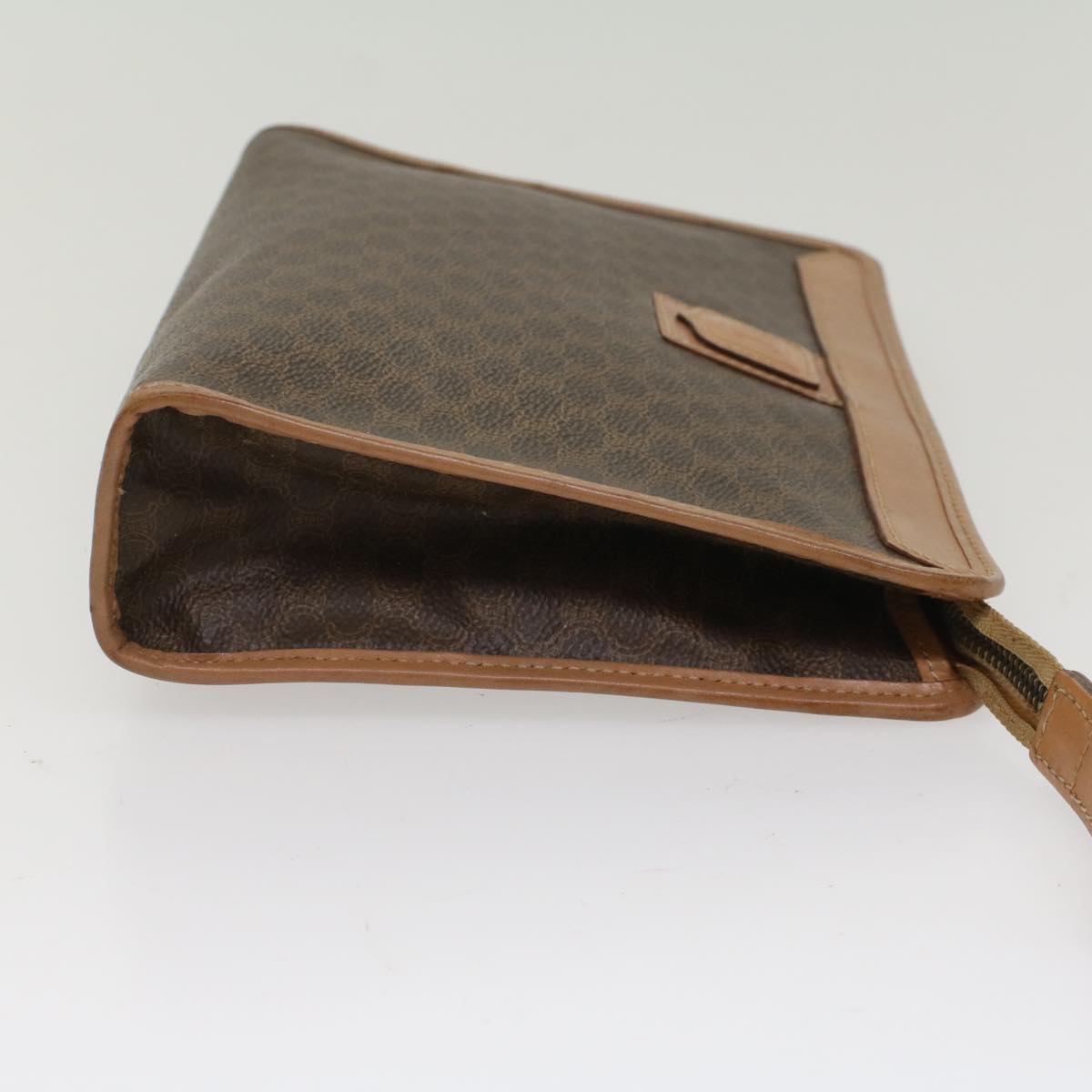 Luxury Macadam Clutch Bag Pvc Beige Leather Canvas