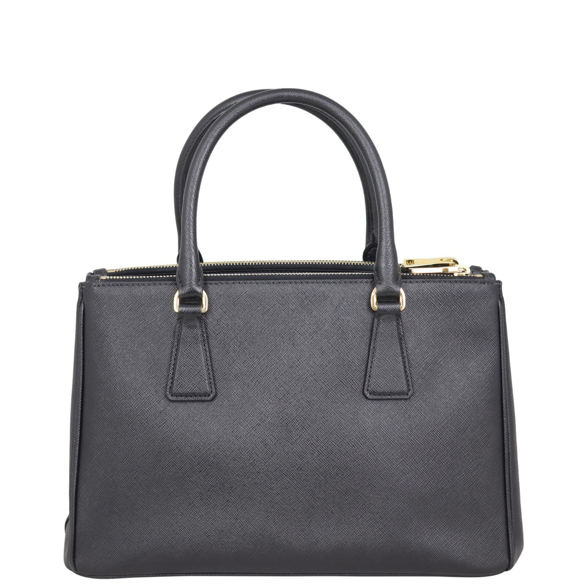 Prada Saffiano Galleria Double Zip Tote Handbag Small Tote Bag