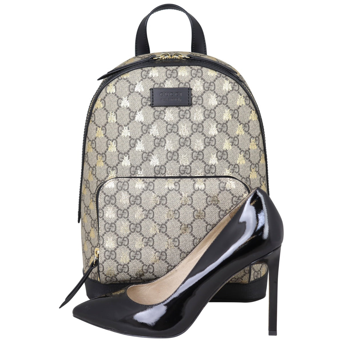 Gucci GG Supreme Bees Backpack