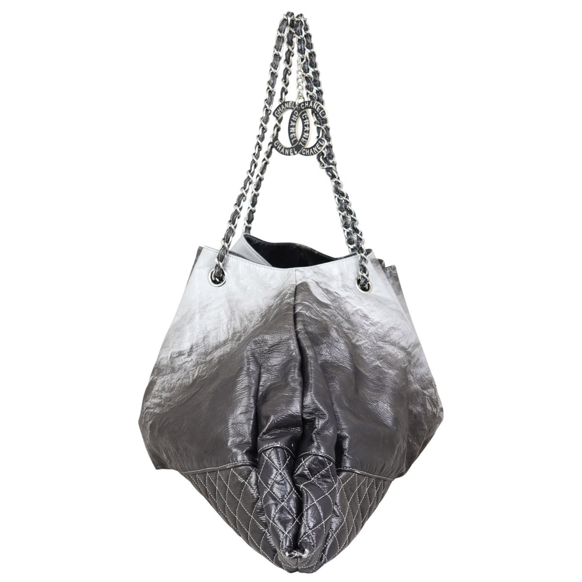 Chanel Melrose Degrade Cabas Tote Patent Tote Bag