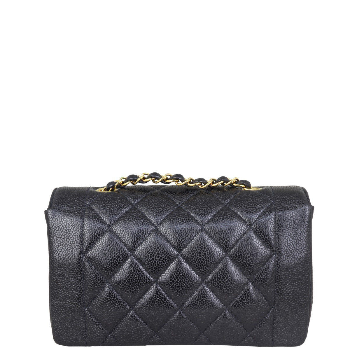 Chanel Diana Bag Diamond Black Flap Handbag