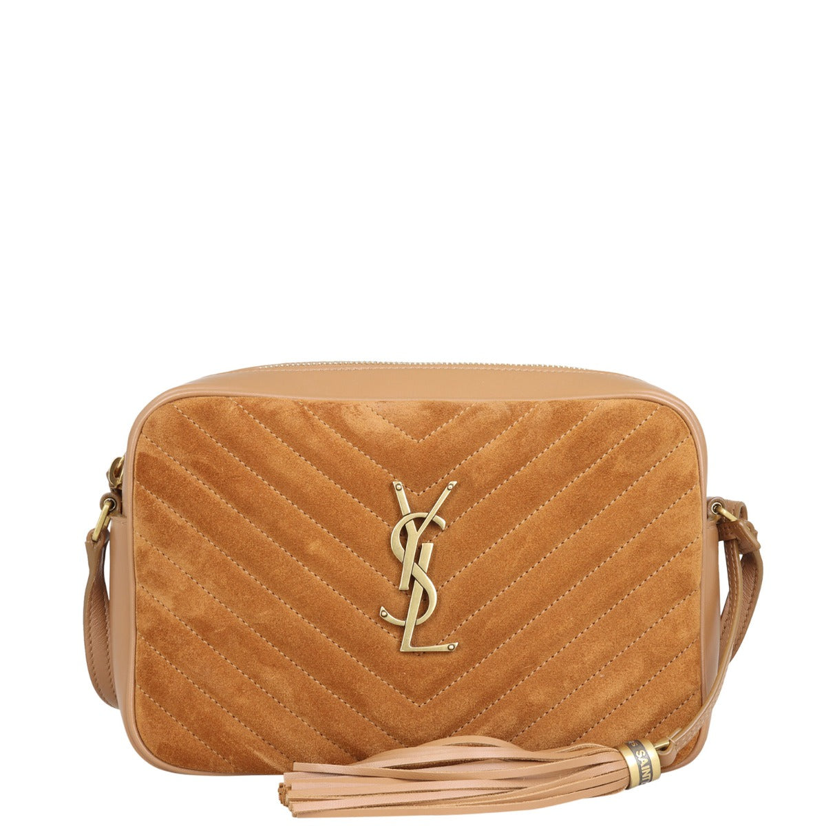 YSL Saint Laurent Lou Camera Bag Suede Crossbody Bag