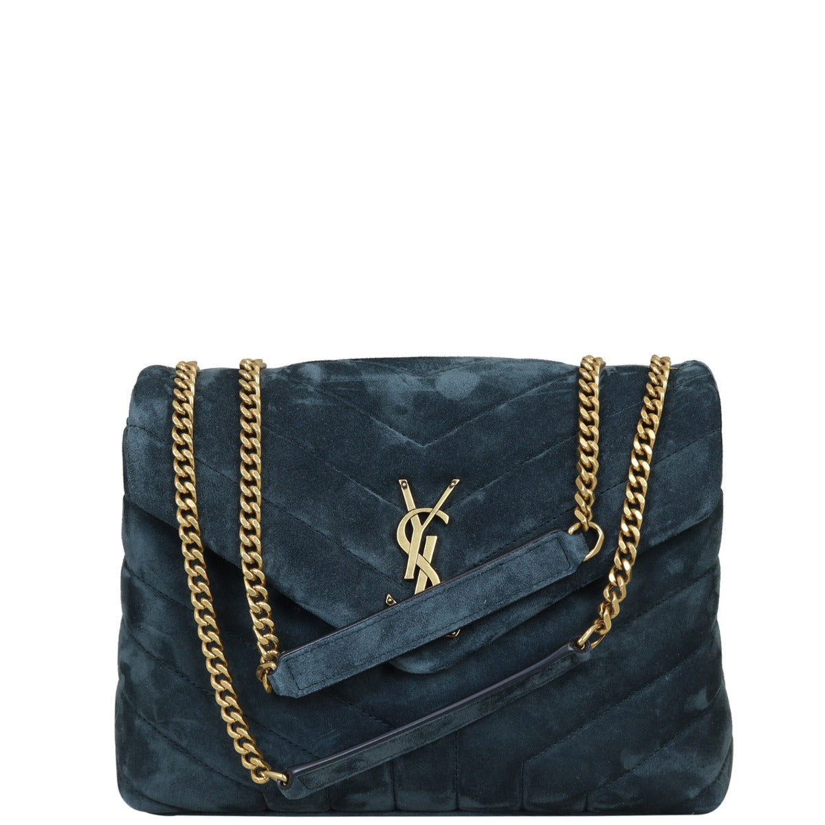 YSL Saint Laurent Loulou Crossbody Bag Suede Small