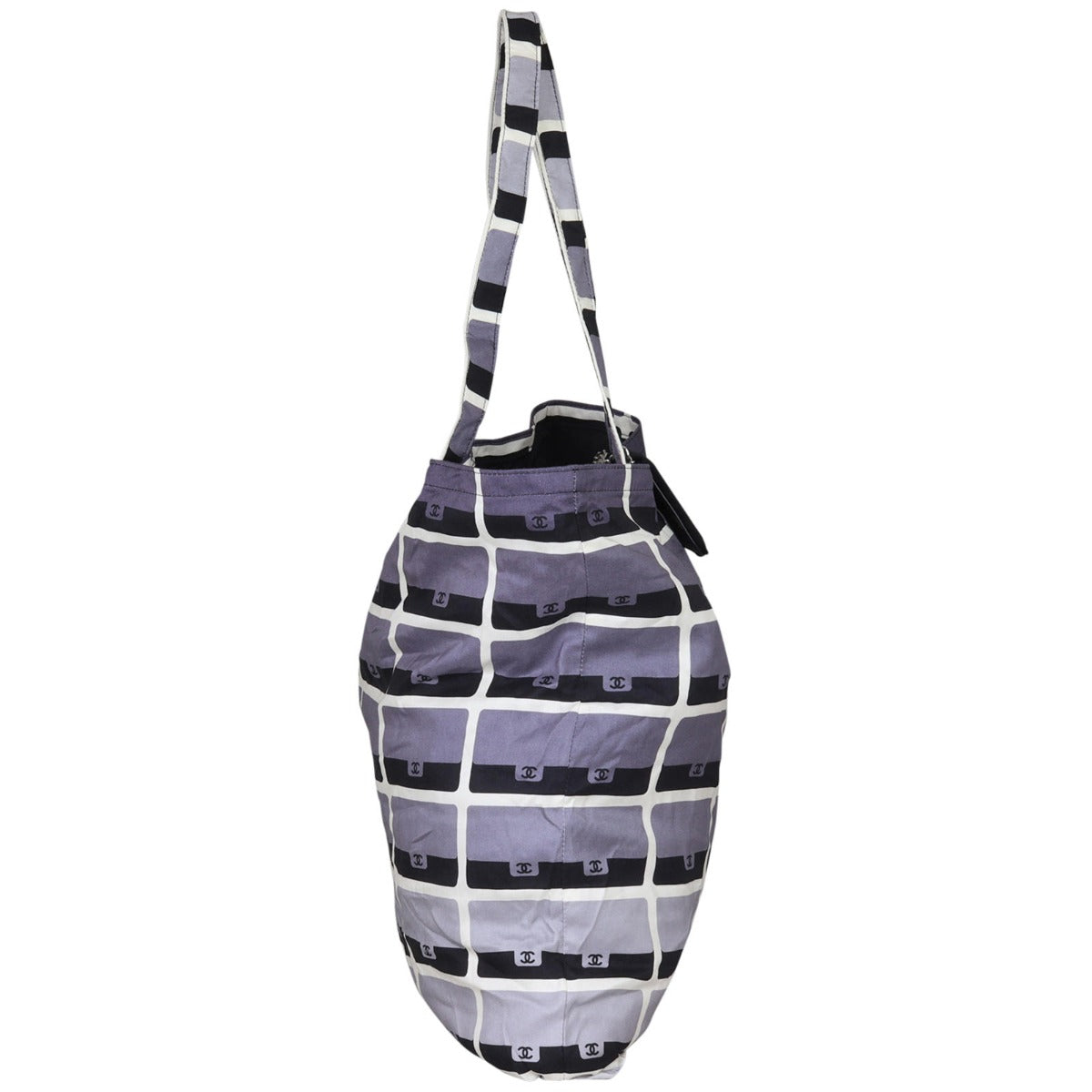 Chanel Fabric Tote with Pouch Chain Tote Bag