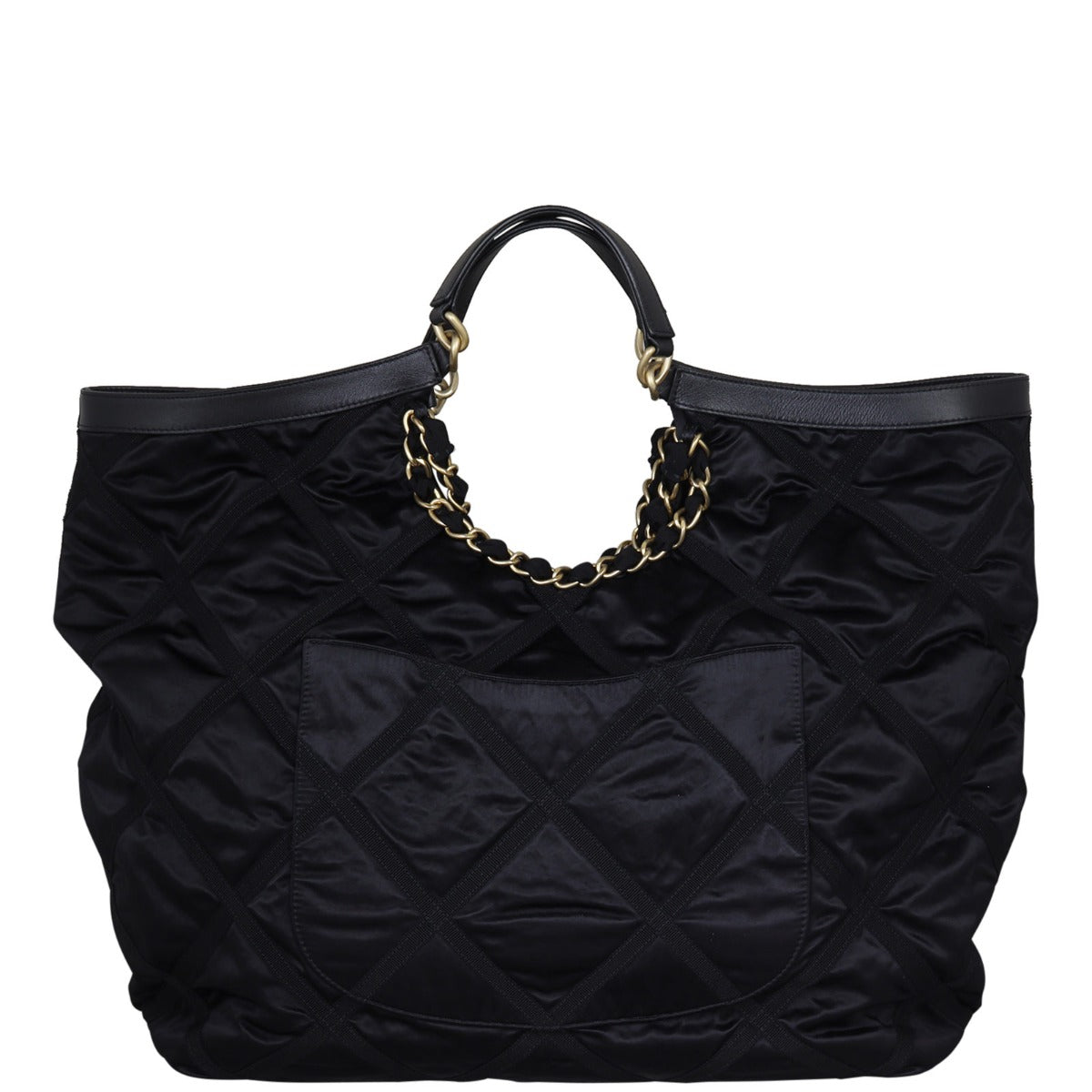 Chanel CC Maxi Shopping Tote Nylon Tote Bag