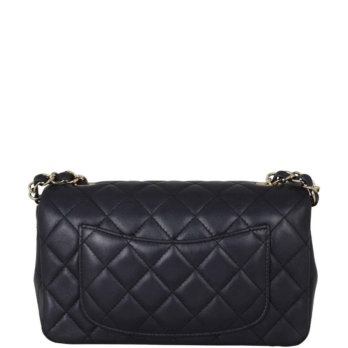 Chanel Classic Flap Rectangular Bag GHW Black Mini Bag