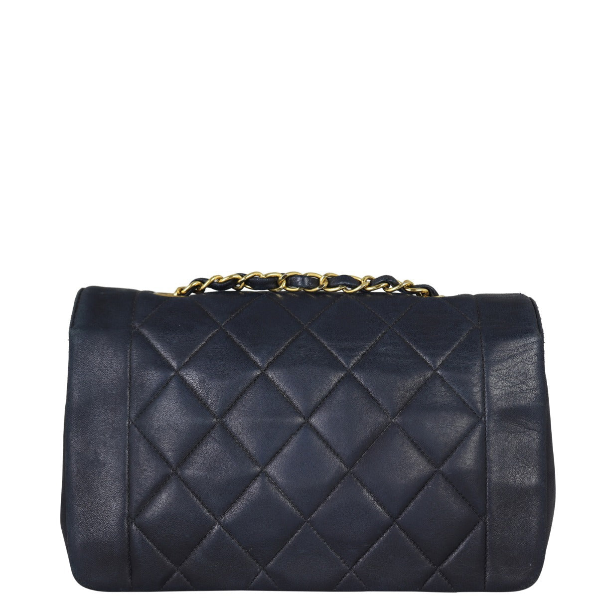 Chanel Diana Bag Faded Black Flap Handbag