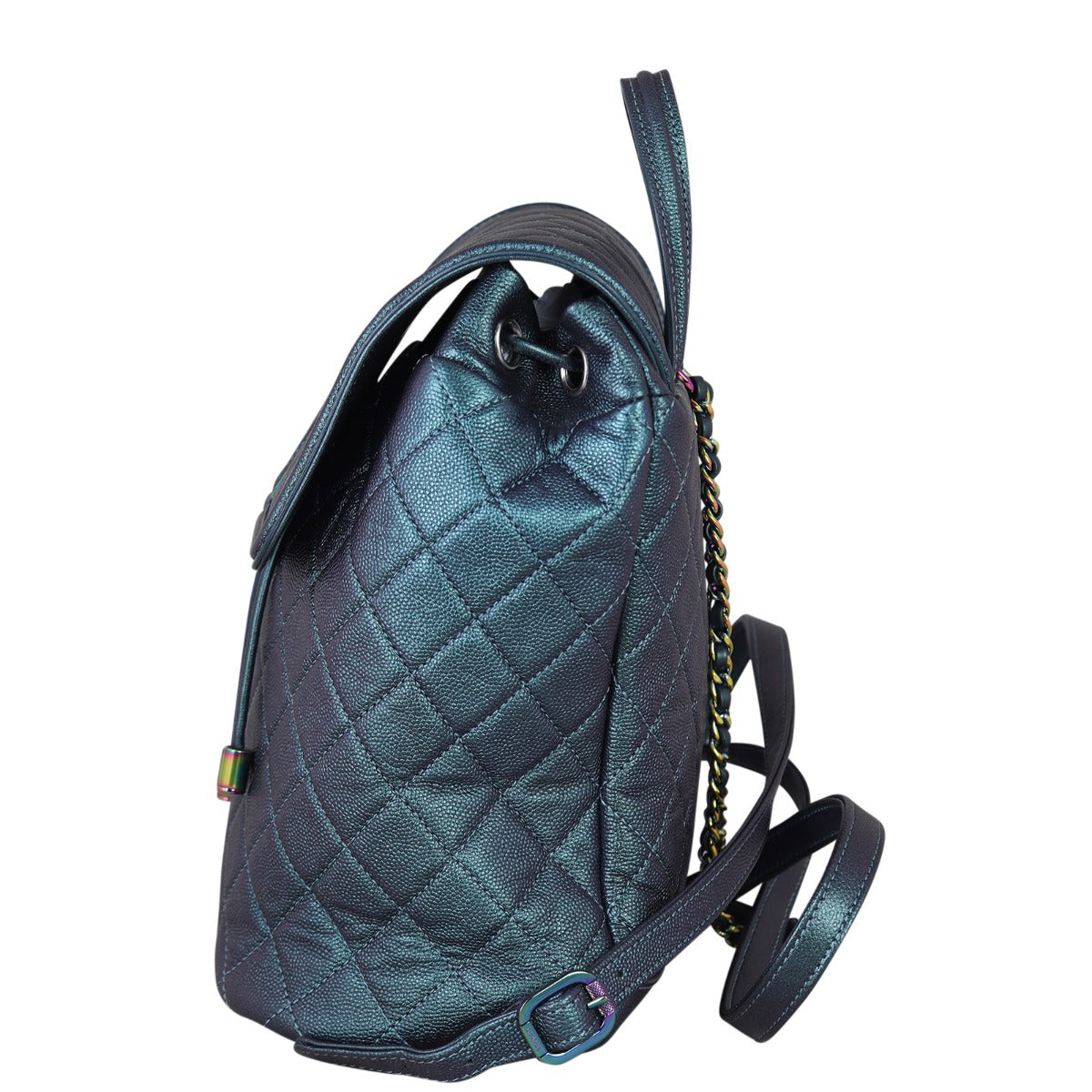 Chanel Filigree Backpack 26 Series Green