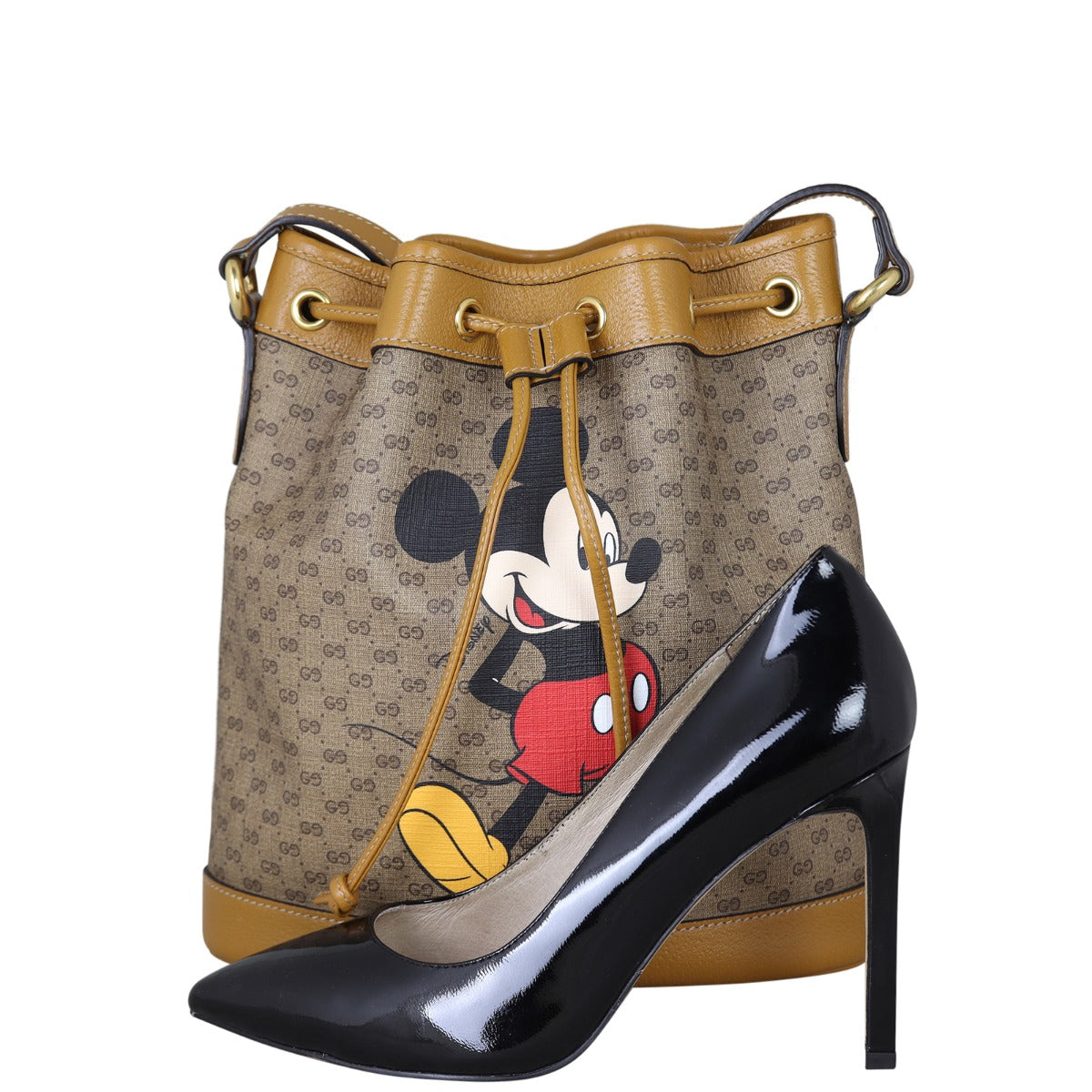 Gucci x Disney Mini GG Supreme Bucket Bag