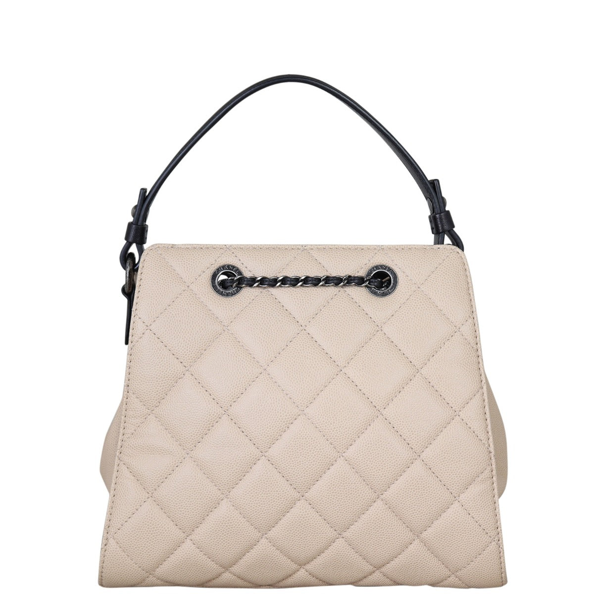 Chanel CC Bag Quilted Bucket Bucket Bag