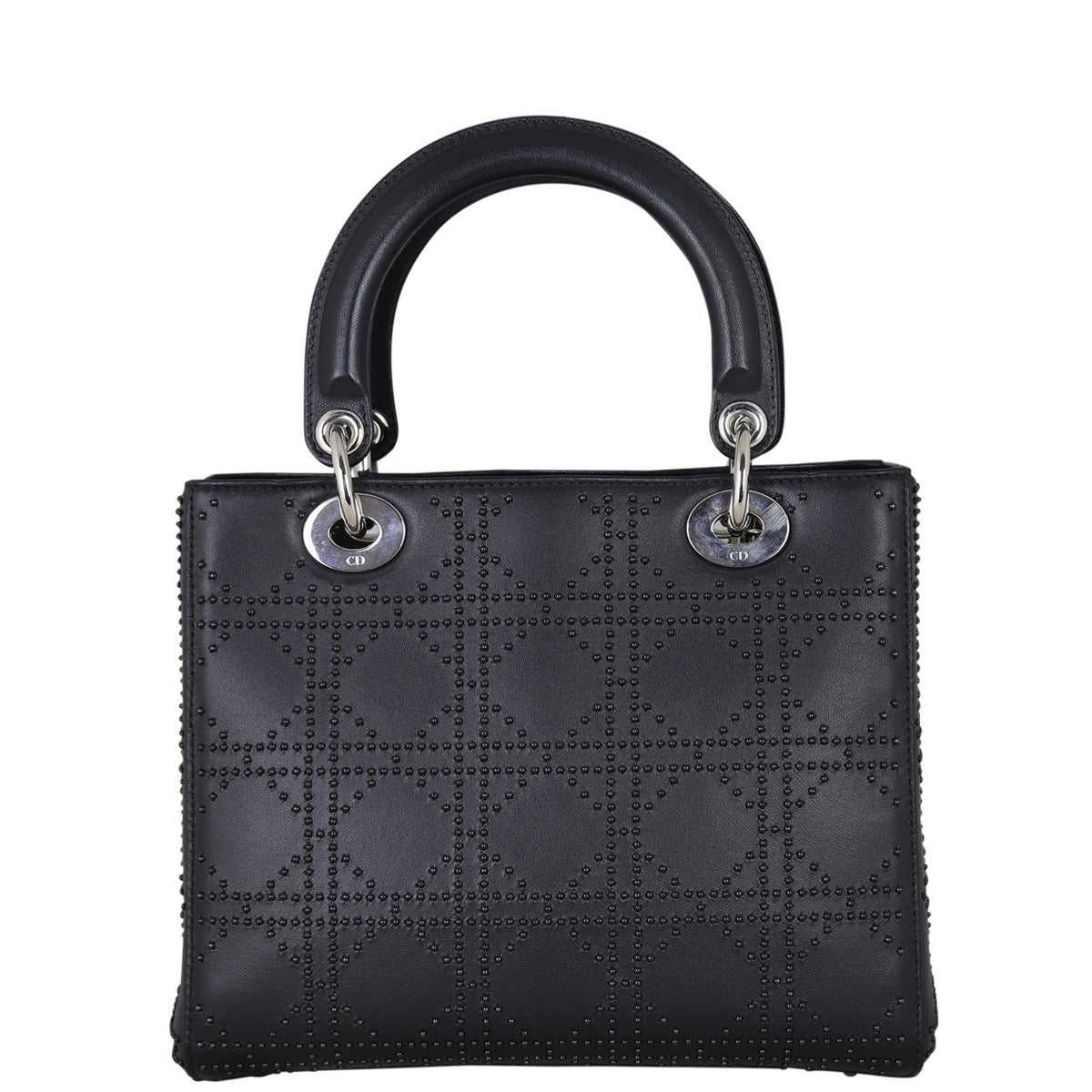 Dior Lady Studded Handbag Medium Travel Bag