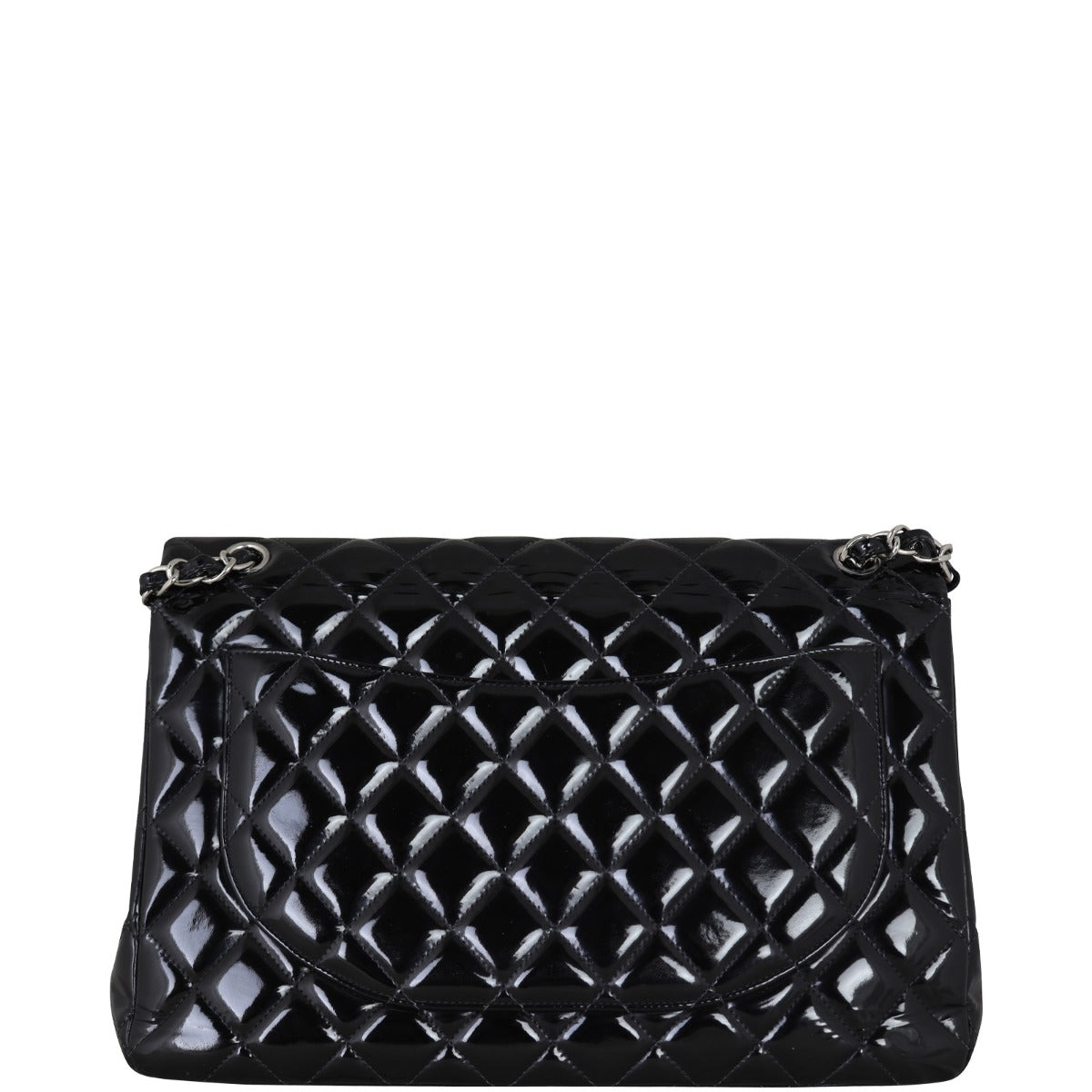 Chanel Classic Double Flap Maxi Patent Patent Handbag Leather Quilted